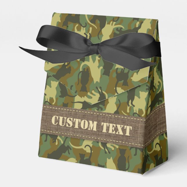 Cats Woodland Camouflage Geschenkschachtel (Vorderseite)
