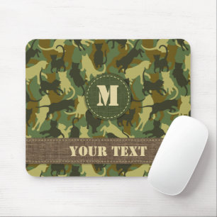 Cats Woodland Camouflage Mousepad