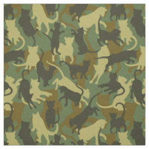 Cats Woodland Camouflage Stoff