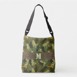 Cats Woodland Camouflage Tragetaschen Mit Langen Trägern