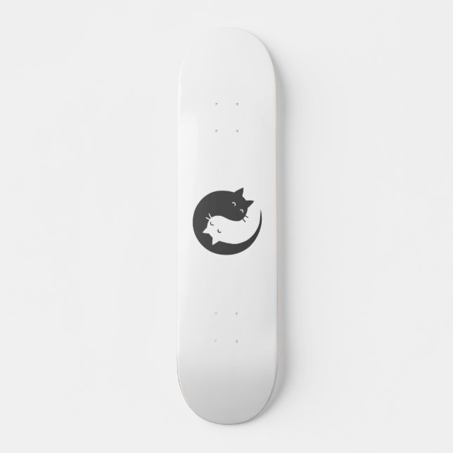 Cats yin and yang mandala - Wählen Sie Hintergrund Skateboard (Vorne)