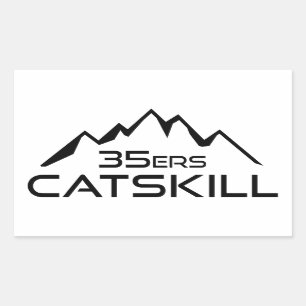 Catskill 35er Berg Rechteckiger Aufkleber