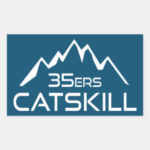 Catskill 35er Berg Rechteckiger Aufkleber