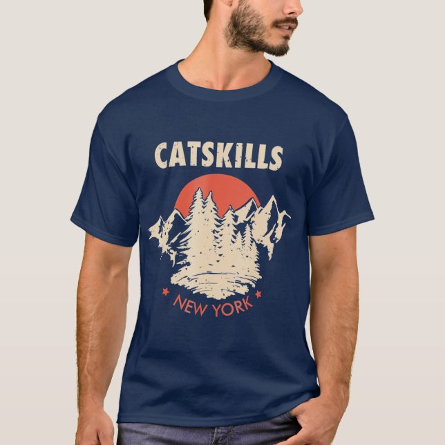 Catskills New York NY Hiking Mountains T-Shirt (Vorderseite)