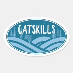 Catskills New York Outdoor Ovaler Aufkleber