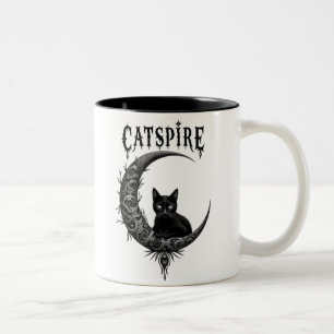 "CATSPIRE : Gothique Moon & chat mug Design