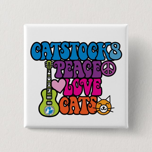 Catstock 8 begrenzte Ausgabe - Knopf Button (Vorderseite)