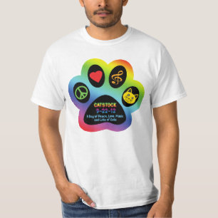Catstock T - Shirt (Front und Rückseite)