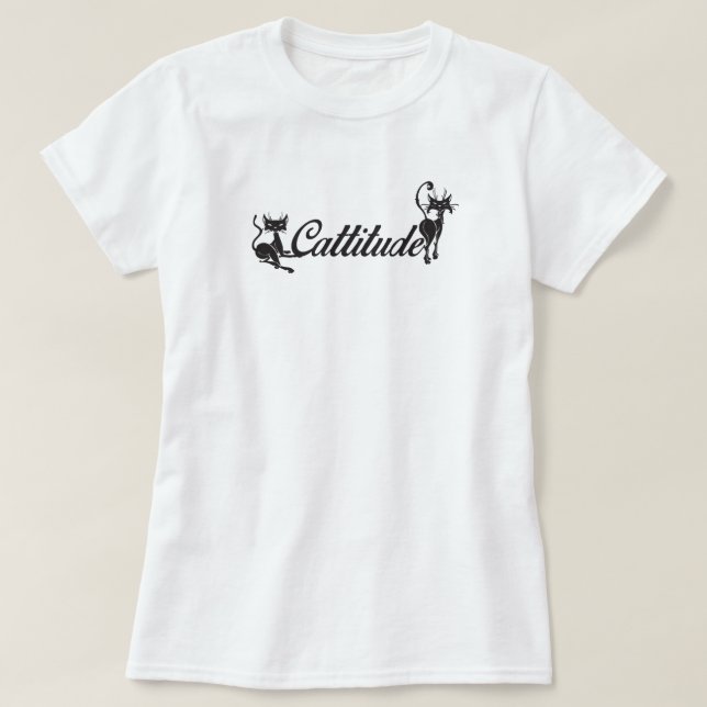 Cattitude Cats T - Shirt (Design vorne)
