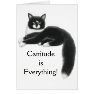 Cattitude ist alles Karte