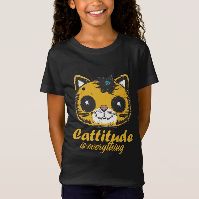 Cattitude ist alles T-Shirt (Vorderseite)