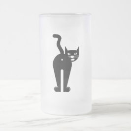Cattitude  mattglas bierglas