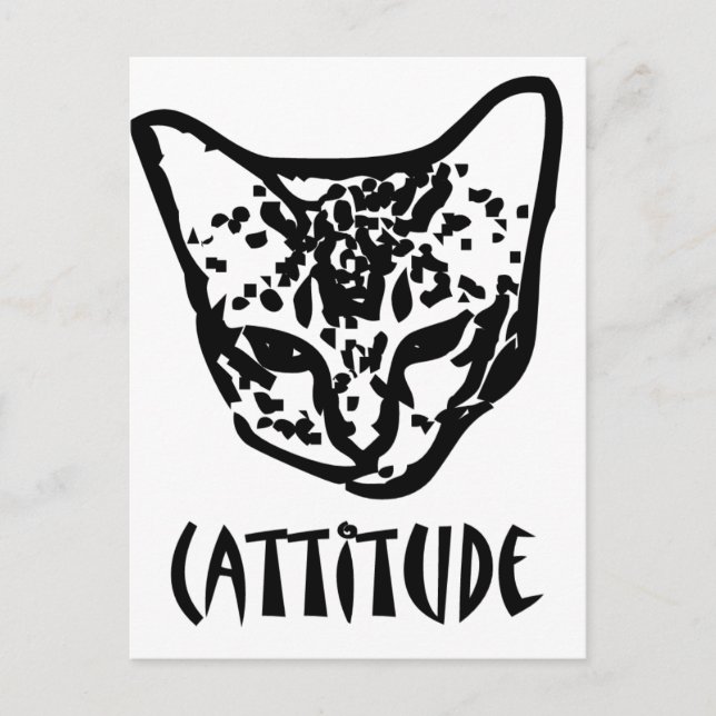 Cattitude Postkarte (Vorderseite)