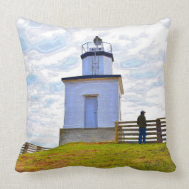 Cattle Point Lighthouse San Juan Island Pillow Kissen