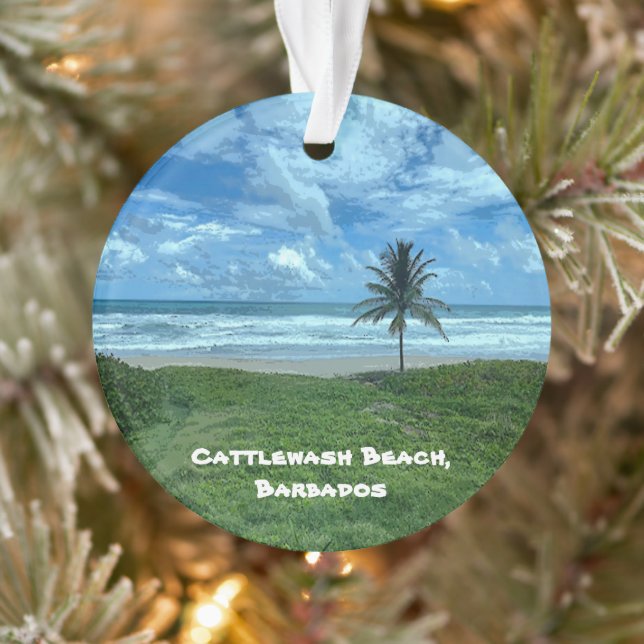 Cattlewash Beach, Barbados Ornament (Baum)