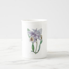 Cattleya Orchid Botanischer Knochen China Tasse
