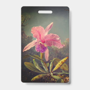 Cattleya-Orchidee und drei Kolibris Heade Ausweis