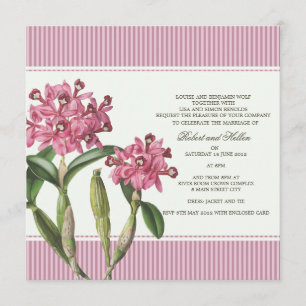 Cattleya Pink Orchid Hochzeit Einladung