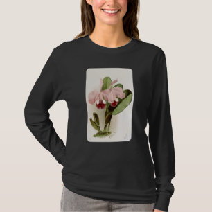 Cattleys Orchid-Blume und Plan der Vintagen Warner T-Shirt