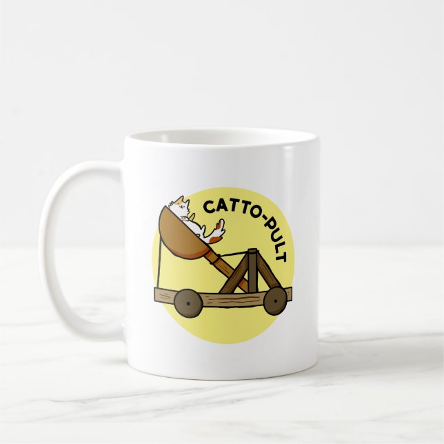 Catto-pult Cat Pun-Tasse Kaffeetasse (Links)