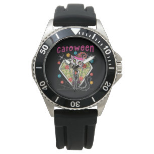Cattoween Halloween Armbanduhr