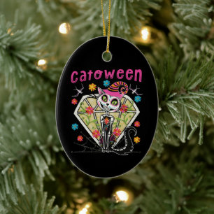 Cattoween Halloween Keramik Ornament