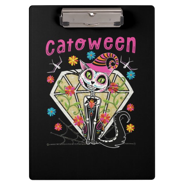 Cattoween Halloween Klemmbrett (Vorderseite)