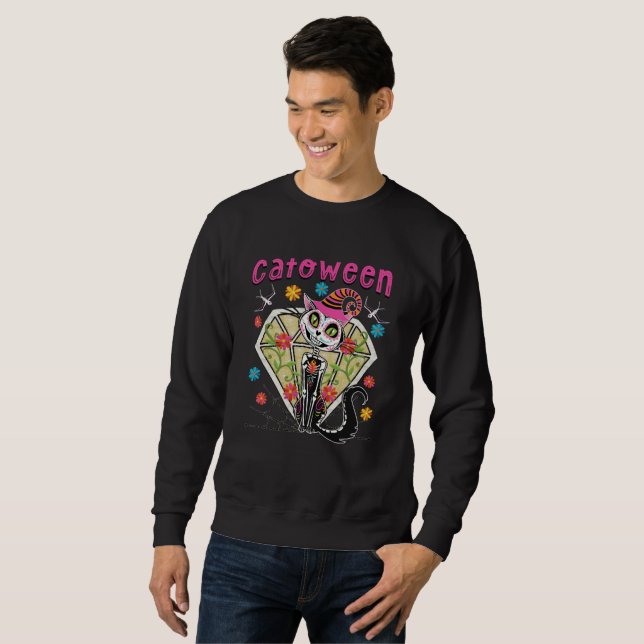 Cattoween Halloween Sweatshirt (Vorne ganz)