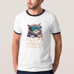 "Catty Chaos : 'FLUFF TOUR ET TROUVER' T-shirt