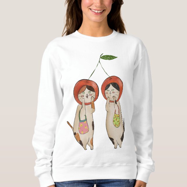 Catty Cherries Sweatshirt (Vorderseite)