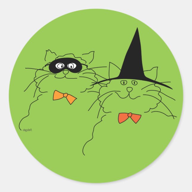 Catty Halloween Sticker (Vorderseite)