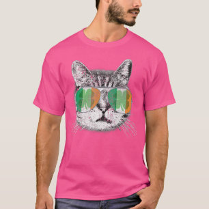 Cattys Cat Kleeblatt St Patricks Day Saint Paddys T-Shirt