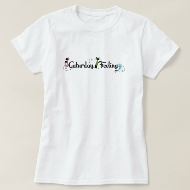 Caturday Gefühl Women's Crew Neck T - Shirt (Design vorne)