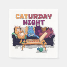 Caturday Night Serviette