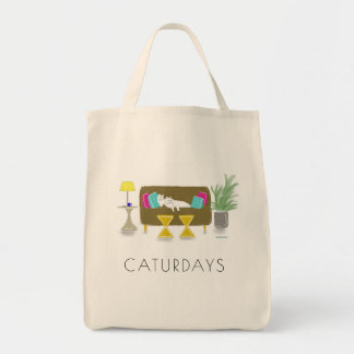"CATURDAYS" Lebensmittelgeschäft-Tasche Tragetasche