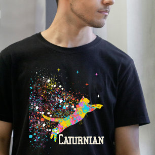 "Caturnian Cat Mama Vater Animal Lover T-Shirt
