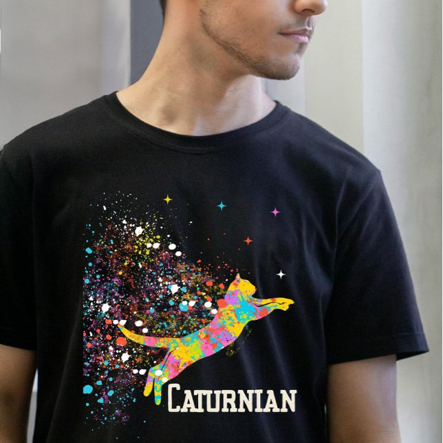 "Caturnian Cat Mama Vater Animal Lover T-Shirt (Von Creator hochgeladen)