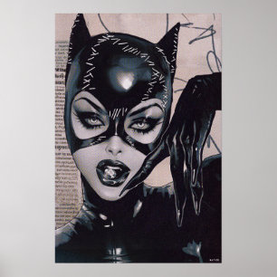 Catwoman #50 Sozomaika Cover Illustration Poster
