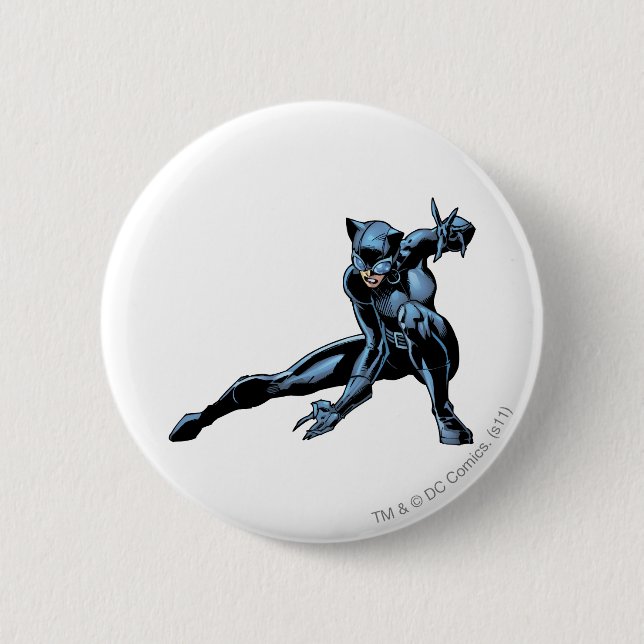 Catwoman Crouches Button (Vorderseite)