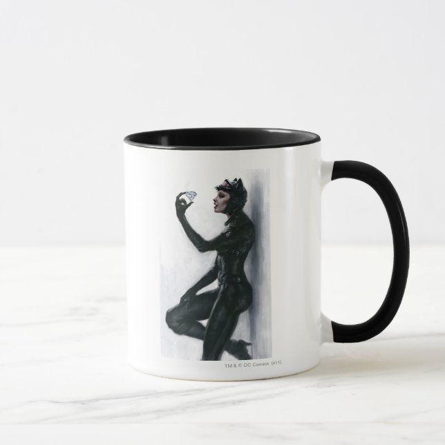 Catwoman Illustration Tasse (Rechts)