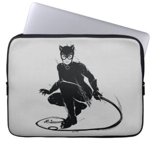 Catwoman Ink Brush Pose Laptopschutzhülle