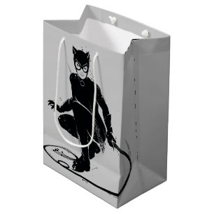 Catwoman Ink Brush Pose Mittlere Geschenktüte