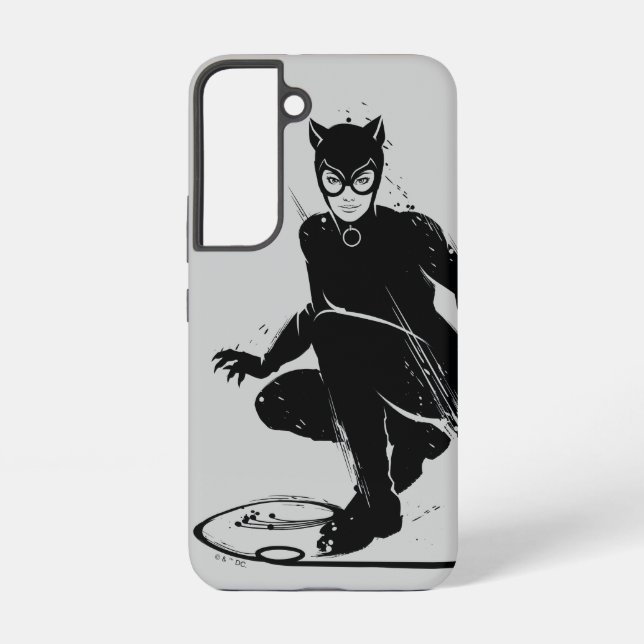 Catwoman Ink Brush Pose Samsung Galaxy Hülle (Rückseite)