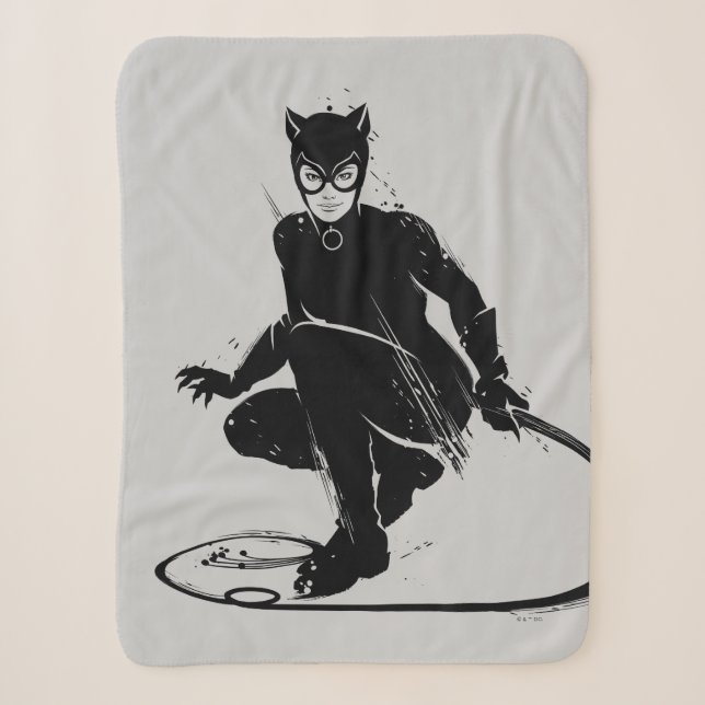 Catwoman Ink Brush Pose Sherpadecke (Vorderseite)