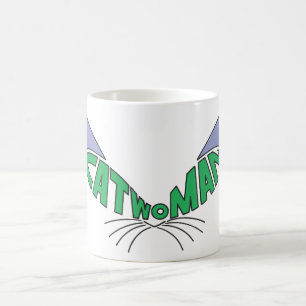 Catwoman-Logo Grün Kaffeetasse