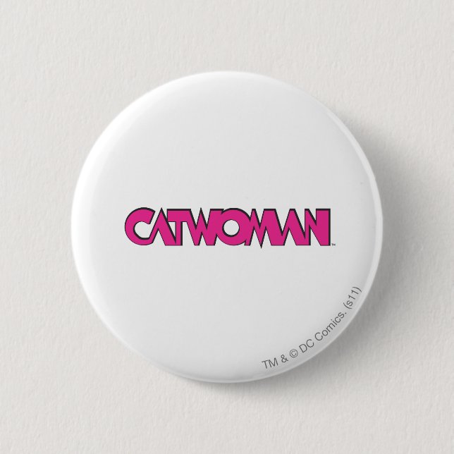 Catwoman Logo Pink Button (Vorderseite)