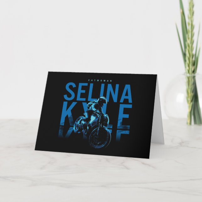 Catwoman Selina Kyle Motorcycle Karte (Vorderseite)