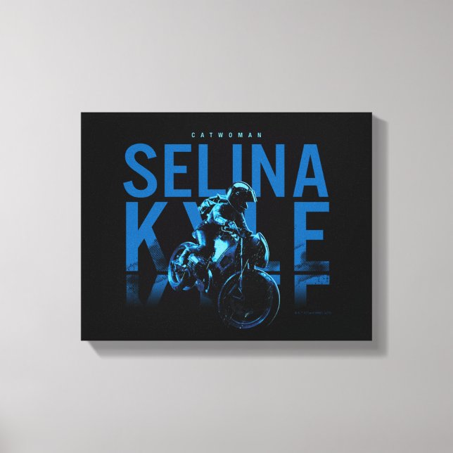 Catwoman Selina Kyle Motorrad Leinwanddruck (Vorderseite)