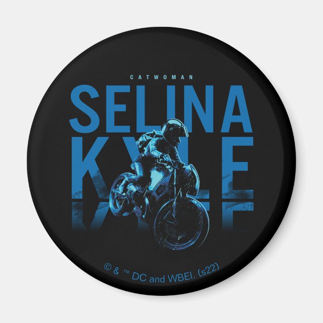 Catwoman Selina Kyle Motorrad Magnet (Vorne)