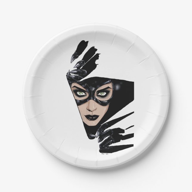 Catwoman The Claws Are Out Cover Illustration Pappteller (Vorderseite)